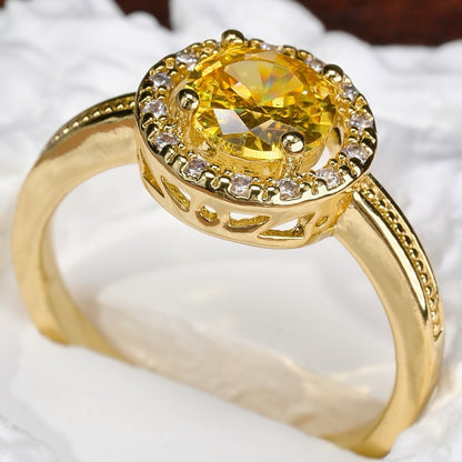 Mysterious Elegant Round Stone Ring