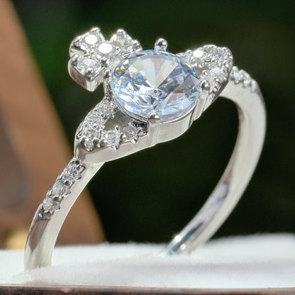 Princess Crown Engagement Ring